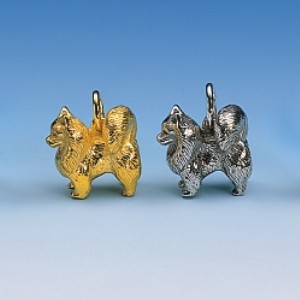 Charm-Anhänger Spitz in Gold und Silber