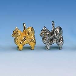 Spitz Schmuckanhänger mit treuem Blick – fein gearbeiteter Silberschmuck oder Goldschmuck für Hundefans