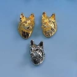 Ohrstecker Husky in Silber oder Gold