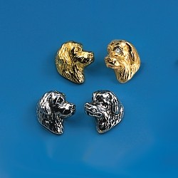 Ohrstecker Neufundländer Hund in Gold oder Silber 