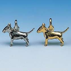 Bullterrier Schmuck Anhänger aus Silber oder Gold – detailreicher Hundeschmuck als Geschenk für Hundefreunde